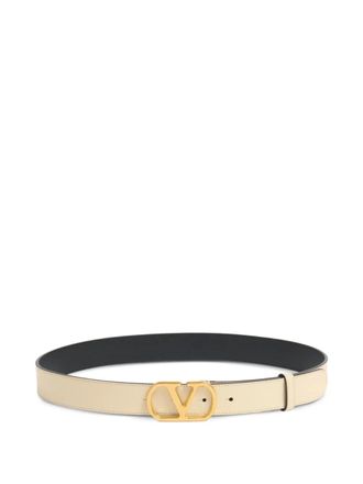 Valentino Garavani 30mm VLogo Signature riem - Beige