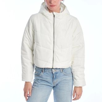 Vans MTE Foundry Crop Puff Jacket - Dames - Winterjassen - Wit - S - Polyester - Jassen