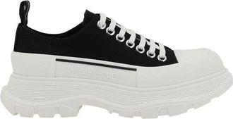 Alexander McQueen Cotton Tread Slick Sneakers - Dames - Sneakers - Zwart - 35 EU - Katoen - Schoenen