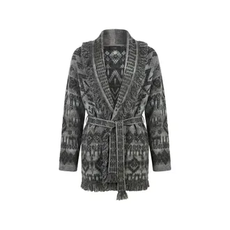 Alanui Time To Shine Patterned-jacquard Cardigan