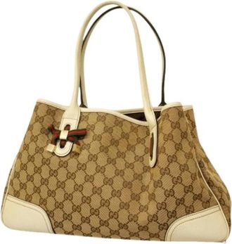 Gucci Pre-owned Tote Bags, female, Brown, Size: ONE SIZE Pre-owned Tote Bag