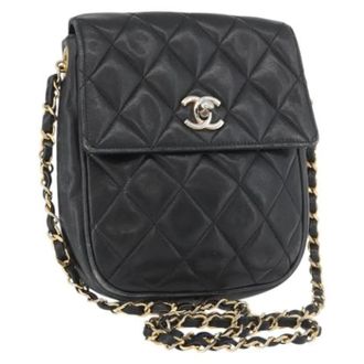 Chanel Pre-owned Shoulder Bags, female, Black, Size: ONE SIZE Pre-owned Vintage Shoulder Bag