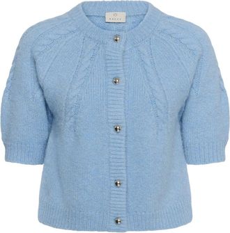 Kaffe Cardigan in Maglia - - Knitwear - Donna - Blu - 2XL