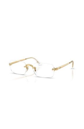Ray-Ban 54mm Rectangle optical glasses in Gold at Nordstrom