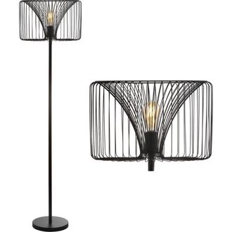 Jonathan Y Designs Gridley 61 Metal LED Floor Lamp, Black at Nordstrom