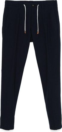 Eleventy pleat-detail trousers - Blue