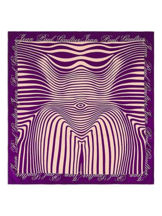 Jean Paul Gaultier Foulard a righe - Viola
