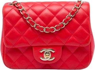 Chanel Pre-owned Mini Square Classic Flap - - Pre-owned - Donna - Rosso - ONE SIZE