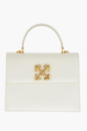 Off-white Leather Handbag JITNEY with Gold-Effect Closure size One Size