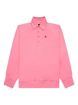 Givenchy raglan-sleeve logo polo-shirt - men - Cotton - S - Pink