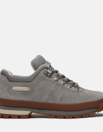 Timberland scarpa bassa stringata in camoscio grigio medio