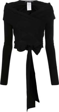Dolce & Gabbana Black Black Cropped Top