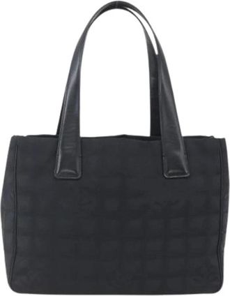 Chanel Pre-owned Travel line tote - Dames - Vintage Shopper - Zwart - ONE Size - Nylon - Vintage