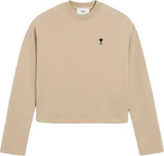 Ami Ami de Coeur Sweatshirt - Dames - Sweatshirts - Beige - XL - Katoen - Hoodies & sweatvesten