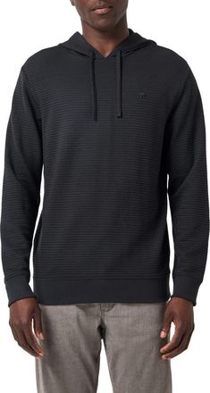 Travis Mathew Thick as Thieves Stripe Hoodie in Black at Nordstrom, Size Xx-Large