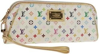 Louis Vuitton Pre-owned Clutches, female, White, Size: ONE SIZE Pre-owned Canvas Clutch
