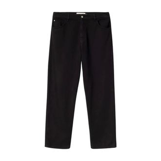 Elvine Straight Jeans, male, Black, Size: W34 Asmarson Denim