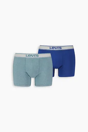 Levi's Boxer parigamba Heather Levis Vintage in cotone biologico - Confezione da 2 - Uomo - 2XL - Blu / Light Blue