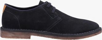 Hush Puppies Mens Hush Puppies SCOUT Mens Suede Leather Derby Shoes Navy - Blue - Size: 12