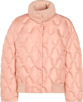 Fabiana Filippi Blush Pink Quilted Puff Jacket - Dames - Winterjassen - Roze - XS - Polyester - Jassen