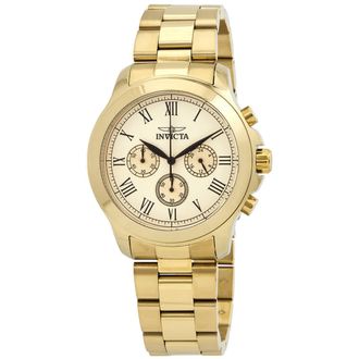 Invicta Specialty Gold Dial Mens Watch 21658