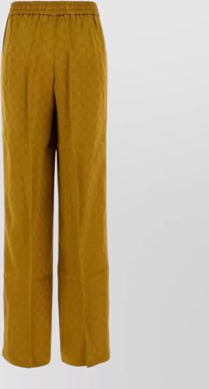 Gucci jacquard wide leg jogger trousers textured