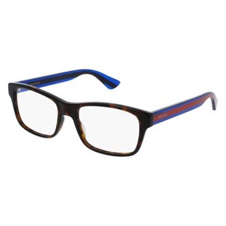 Gucci Rechthoekige Bril - unisex - Brillen - Bruin - 55 MM - Accessoires