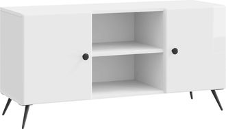 vidaXL Mueble De Tv 102 X 34,5 X 50 Cm Brillante Madera De Ingenier&iacute;a Vidaxl
