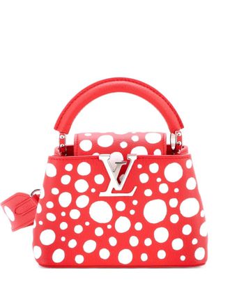 Louis Vuitton Capucines Bag Yayoi Kusama Infinity Dots Taurillon Leather Mini crossbody bag - Red