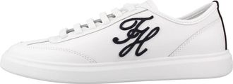 Tommy Hilfiger Icon Court Light - Dames - Sneakers - Wit - 40 EU - Leer - Schoenen