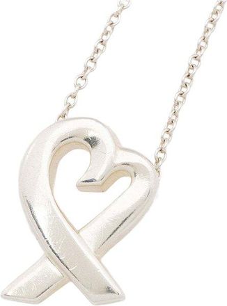 Tiffany & Co. Tiffany & Co Sterling Silver Tiffany & Co. Paloma Picasso Sterling Silver Loving Heart Necklace (Authentic Pre-Loved)
