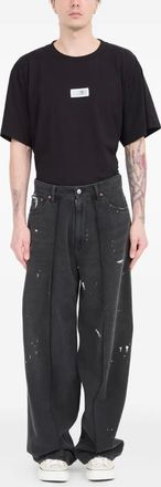 Maison Margiela Jeans con effetto vernice - Grigio