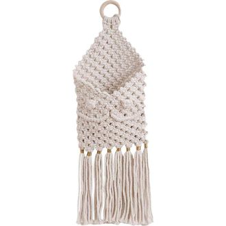 OEM Tapiz Tejido De Macram&eacute;, Bolsillo De Pared Estilo Boho Para Flores Secas, Decoraci&oacute;n De Pared De Tapiz De Macram&eacute; Estilo Boho