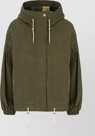 Barbour cotton blend hawridge hooded jacket