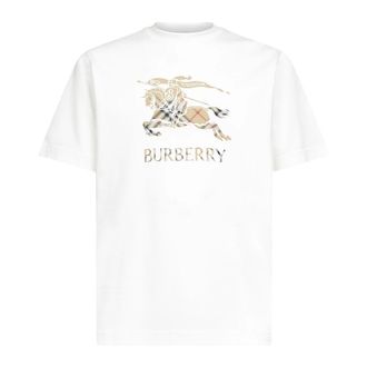 Burberry Heren, Tops, Wit, Maat: 2XL Katoen