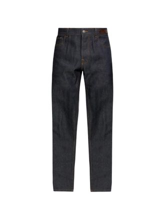 Lanvin Straight-Leg Denim Jeans with Silk-Nylon Composition