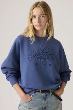 Levi's Sudadera Graphic Vintage Oversized Crew - Mujer - XS - Azul / Sunshine Blue