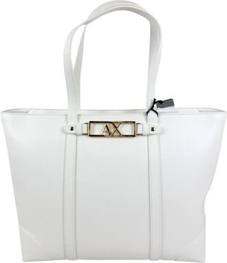A|X Armani Exchange Polly M Tote - Dames - Shoppers - Wit - ONE Size - Tassen