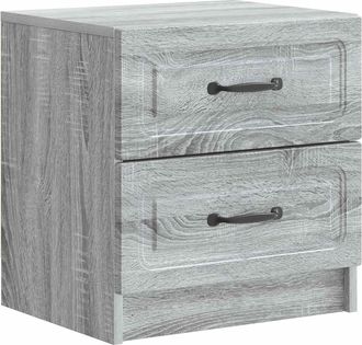 vidaXL Armario De Noche Gris Sonoma 43 X 34,5 X 44,5 Cm Vidaxl