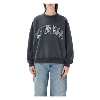 Anine Bing Miles Sweatshirt - Dames - Sweatshirts - Zwart - M - Katoen - Hoodies & sweatvesten