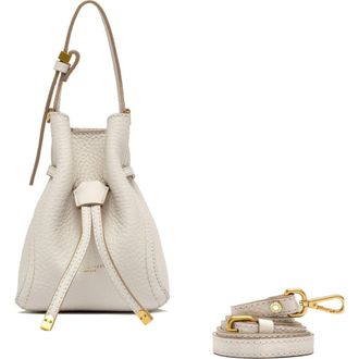 Gianni Chiarini Sienna Leather Bucket Bag in Off-White at Nordstrom