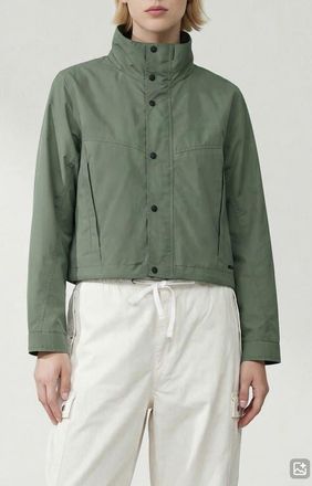 Noize Skyler Short Water Repellent Windbreaker in Sage at Nordstrom, Size X-Small