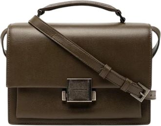 Saint Laurent Tweedehands leren schoudertassen - Dames - Vintage Handtas - Bruin - ONE Size - Vintage