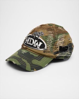 Who Decides War by Ev Bravado Mens Dale Distressed Cotton Camouflage Baseball Cap