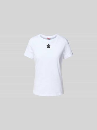 Kenzo T-Shirt mit Logo-Patch in Weiss, Gr&ouml;&szlig;e XS