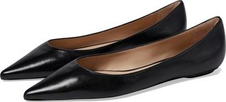 Stuart Weitzman Emilia Flat Womens Flat Shoes Black : 5.5 M, Leather