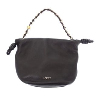 Loewe Pre-owned Flamenco Tas - Dames - Pre-owned - Zwart - Maat: ONE Size Lame