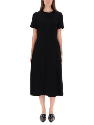 Theory Midi Dress In Admiral Cr&ecirc;pe