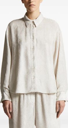 PESERICO Camicia a coste - Bianco