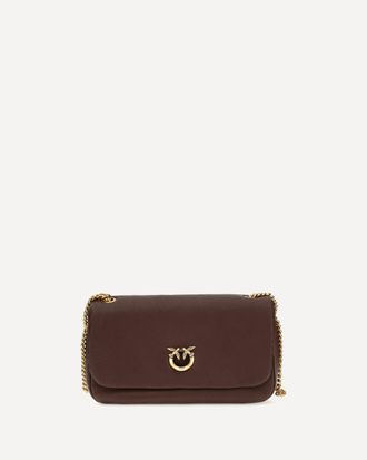 Pinko Love Birds Click Soft Horizontal leather Shoulder Bag Female UNI
